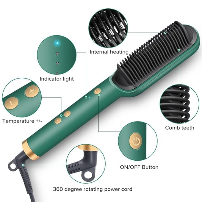 Adjustable Hair Straightener & Heating Machine